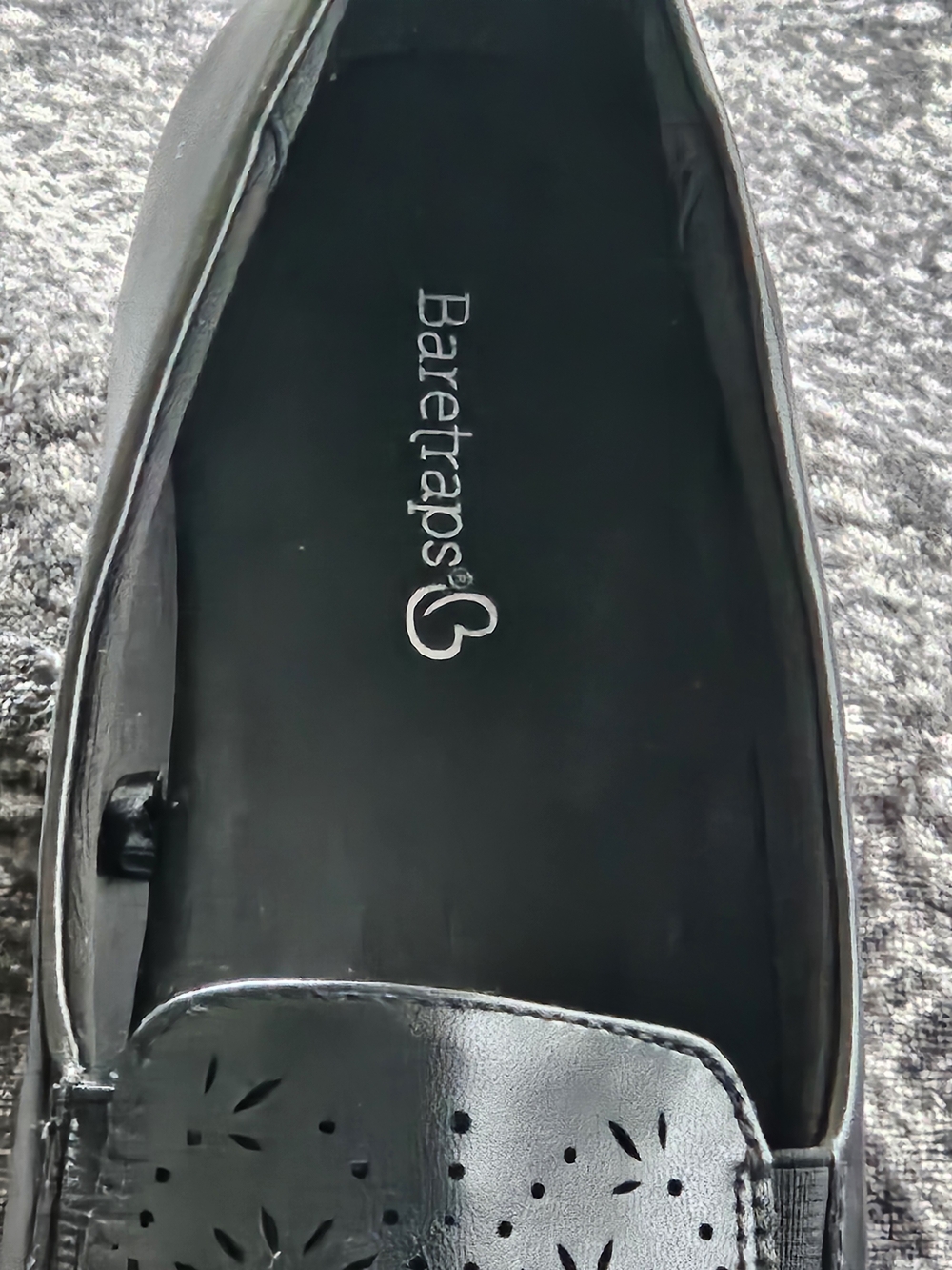 BareTraps Black Laser-Cut Slip-On Loafers - Picture 4 of 10
